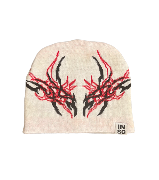 White Cyber Beanie